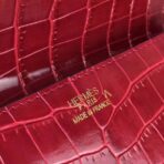 HERM Medor Clutch Bag In Red Crocodile - Image 6
