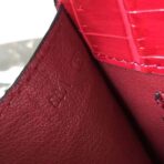 HERM Medor Clutch Bag In Red Crocodile - Image 7