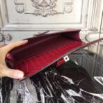 HERM Medor Clutch Bag In Red Crocodile - Image 8