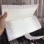 HERM Medor Clutch Bag In White Crocodile - Image 5