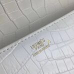 HERM Medor Clutch Bag In White Crocodile - Image 6