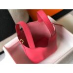 HERM Picotin Lock 18 Bag In Rose Lipstick - Image 8