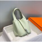 HERM Picotin Lock 18 Bag In Vert Fizz - Image 2