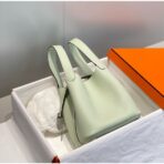 HERM Picotin Lock 18 Bag In Vert Fizz - Image 3