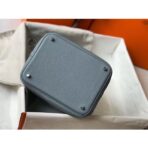 HERM HERM Picotin Lock 22 Bag In Blue Lin - Image 3