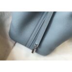 HERM HERM Picotin Lock 22 Bag In Blue Lin - Image 5