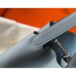 HERM HERM Picotin Lock 22 Bag In Blue Lin - Image 6