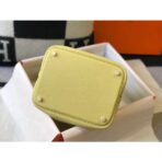 HERM Picotin Lock 22 Bag In Jaune Poussin - Image 3