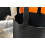 HERM HERM Picotin Lock 22 Bag In Black - Image 5