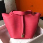 HERM HERM Picotin Lock 22 Bag In Rose Lipstick