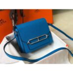 HERM Mini Sac Roulis 18cm Bag In Blue Hydra Evercolor - Image 2