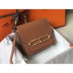 HERM Mini Sac Roulis 18cm Bag In Brown Evercolor - Image 3