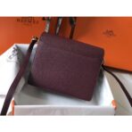 HERM Mini Sac Roulis 18cm Bag In Burgundy Evercolor - Image 2