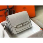 HERM Mini Sac Roulis 18cm Bag In Pearl Grey Evercolor - Image 4