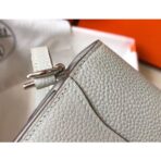 HERM Mini Sac Roulis 18cm Bag In Pearl Grey Evercolor - Image 5