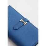 HERM Bearn Long  Wallet in Blue France - Image 2