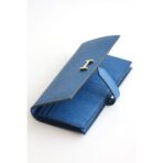HERM Bearn Long  Wallet in Blue France - Image 4