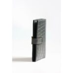 HERM Bearn Compact Wallet in Graphite Matte Alligator Leather - Image 2
