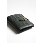 HERM Bearn Compact Wallet in Graphite Matte Alligator Leather - Image 7