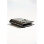 HERM Bearn Compact Wallet in Graphite Shiny Alligator Leather - Image 8