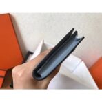 HERM Blue Lin  Bearn Gusset Wallet - Image 3