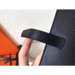 HERM Black  Bearn Gusset Wallet - Image 6