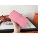 HERM Pink  Bearn Gusset Wallet - Image 3
