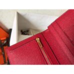 HERM Red  Bearn Gusset Wallet - Image 5