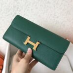 HERM Constance Long Wallet In Malachite