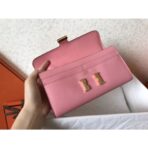 HERM Constance Long Wallet In Pink - Image 5