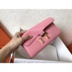 HERM Constance Long Wallet In Pink - Image 6