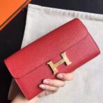 HERM Constance Long Wallet In Red