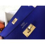 HERM Kelly Classic Long Wallet In Blue Electric - Image 6