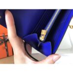 HERM Kelly Classic Long Wallet In Blue Electric - Image 8