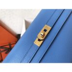 HERM Kelly Classic Long Wallet In Blue Jean - Image 4