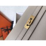 HERM Kelly Classic Long Wallet In Grey - Image 3