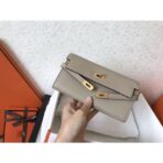 HERM Kelly Classic Long Wallet In Grey - Image 4