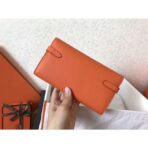 HERM Kelly Classic Long Wallet In Orange - Image 2