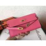 HERM Kelly Classic Long Wallet In Pink - Image 2