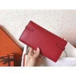 HERM Kelly Classic Long Wallet In Red - Image 2