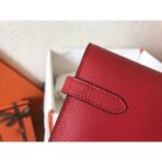 HERM Kelly Classic Long Wallet In Red - Image 5
