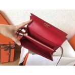 HERM Kelly Classic Long Wallet In Red - Image 8