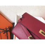 HERM Kelly Classic Long Wallet In Ruby - Image 4