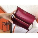 HERM Kelly Classic Long Wallet In Ruby - Image 6