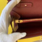 HERM Kelly Classique To Go Wallet In Bordeaux - Image 4