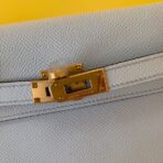 HERM Kelly Classique To Go Wallet In Blue Zephyr - Image 4