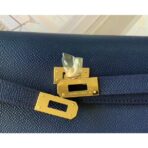 HERM Kelly Classique To Go Wallet In Dark Blue - Image 3