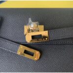 HERM Kelly Classique To Go Wallet In Black - Image 4