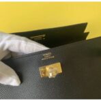 HERM Kelly Classique To Go Wallet In Black - Image 5