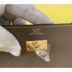 HERM Kelly Classique To Go Wallet In Taupe - Image 5